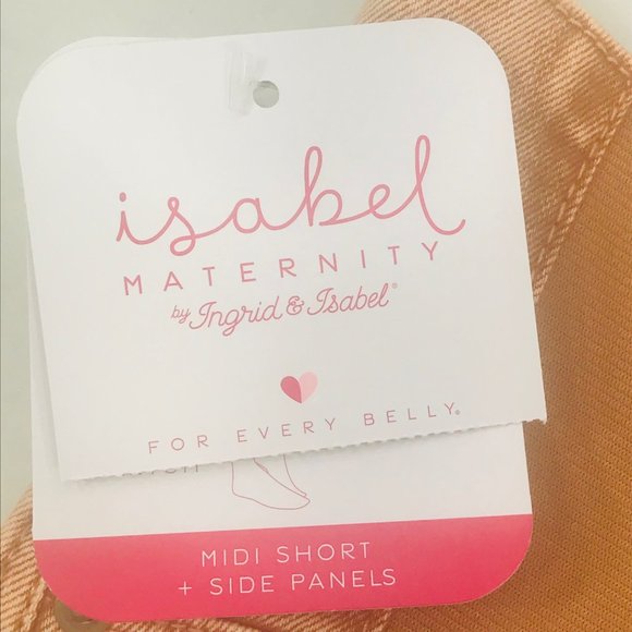 Isabel Maternity Ingrid/Isabel Women's Size 12 Side Panel Brown Carpenter Short - Picture 13 of 16